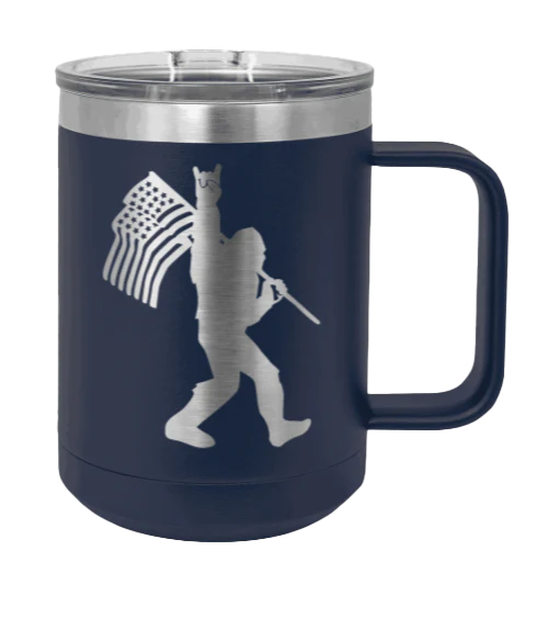 Squatch Flag - 15oz Mug Laser Engraved - Image 9