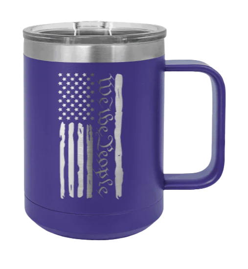 We The People Flag - 15oz Mug Laser Engraved - Image 13