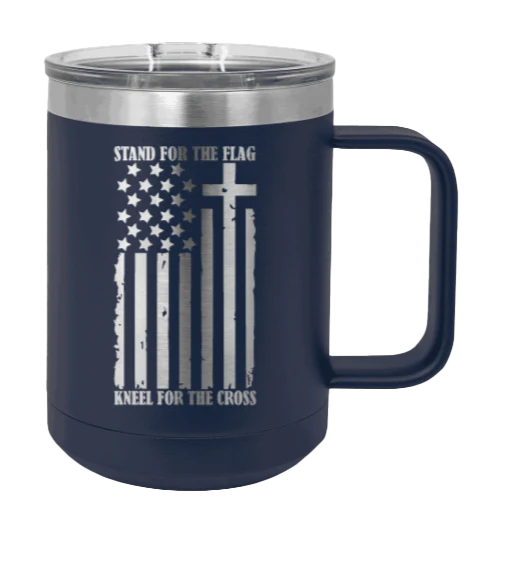 Stand For The Flag - 15oz Mug Laser Engraved - Image 9
