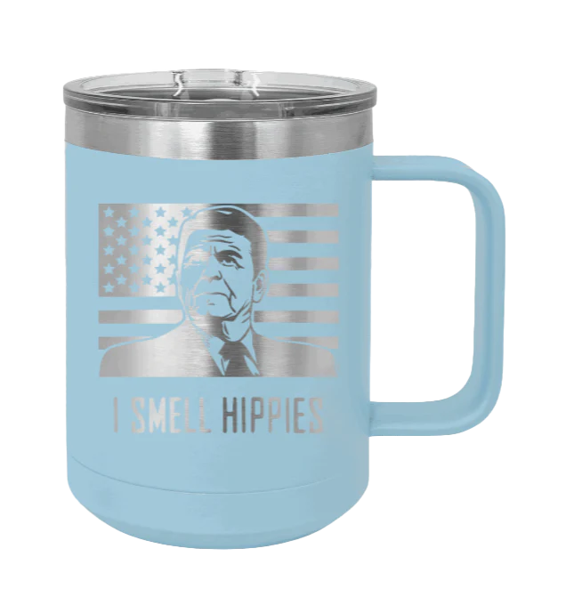 I Smell Hippies - 15oz Mug Laser Engraved - Image 6