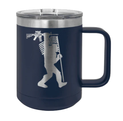 Squatch AR Flag - 15oz Mug Laser Engraved - Image 9