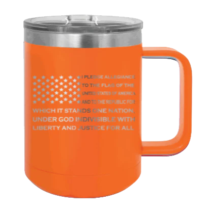 Pledge Flag - 15oz Mug Laser Engraved - Image 11