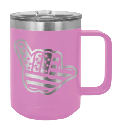 Shaka Flag - 15oz Mug Laser Engraved - Image 7