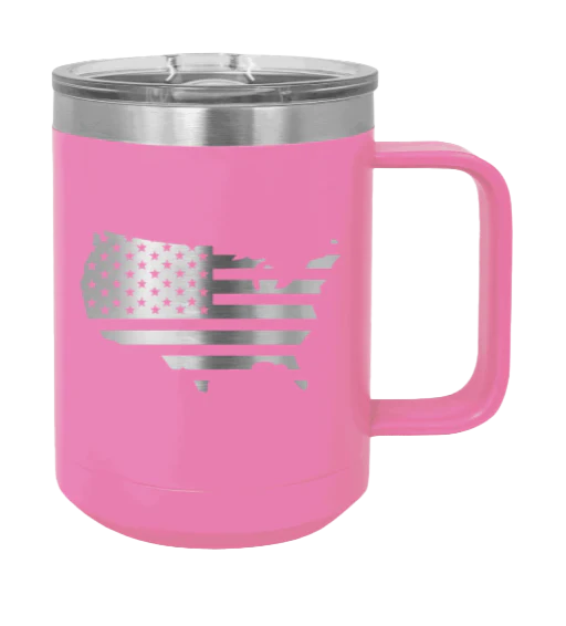 USA Flag - 15oz Mug Laser Engraved - Image 12