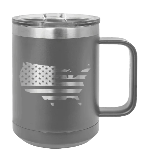 USA Flag - 15oz Mug Laser Engraved - Image 4