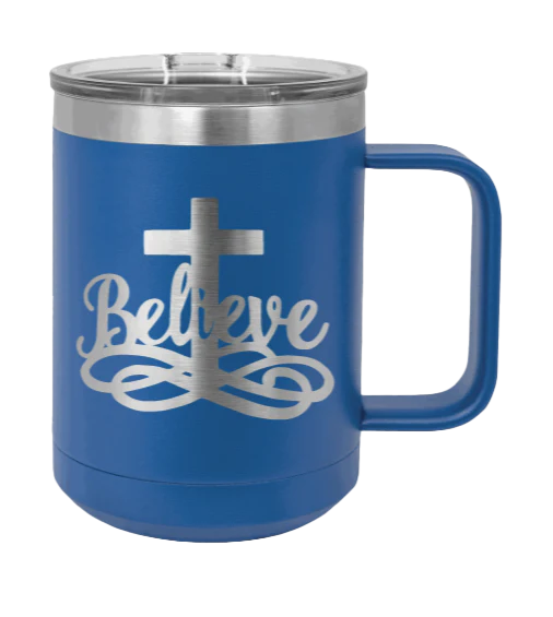 Believe - 15oz Mug Laser Engraved - Image 2