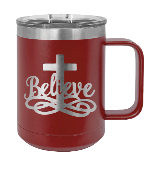 Believe - 15oz Mug Laser Engraved - Image 8