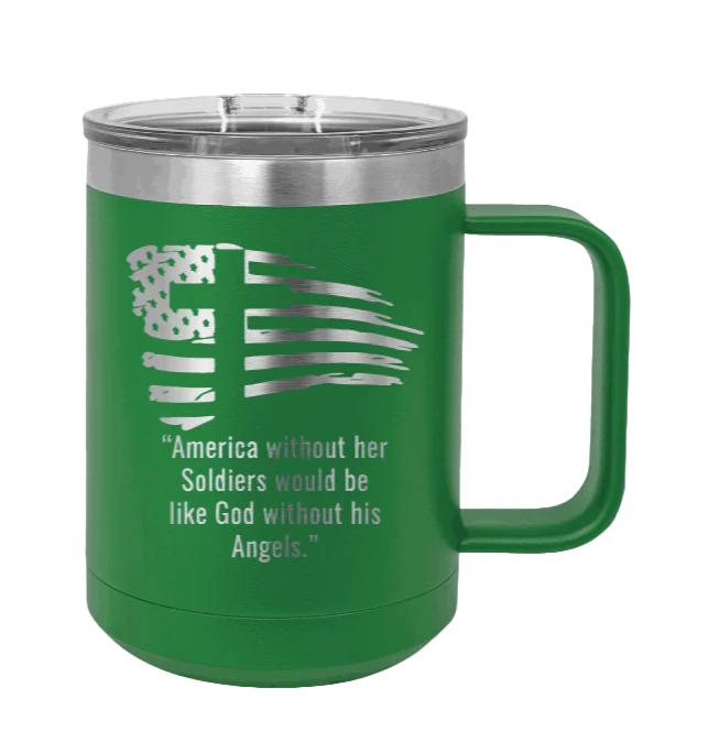 Soldiers and Angels - 15oz Mug Laser Engraved - Image 5