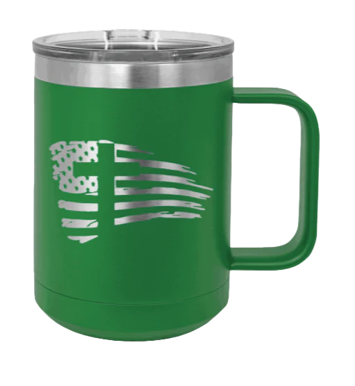 Cross Flag 2 - 15oz Mug Laser Engraved - Image 5