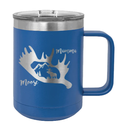 Mamma Moose - 15oz Mug Laser Engraved - Image 2