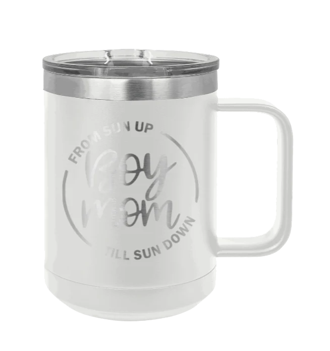 Boy Mom - 15oz Mug Laser Engraved - Image 16