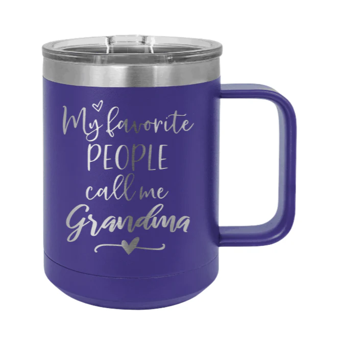 My Favorite People Call Me Grandma - 15oz Mug Laser Engraved - Image 13
