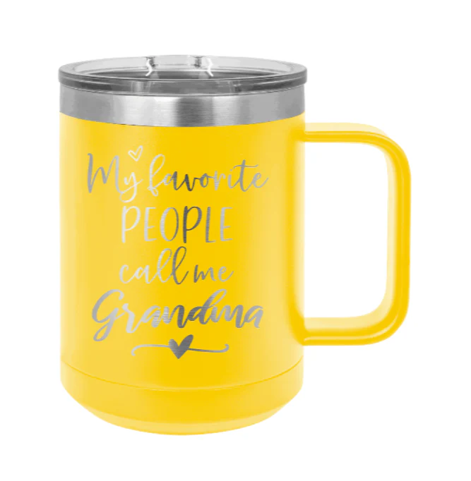 My Favorite People Call Me Grandma - 15oz Mug Laser Engraved - Image 17