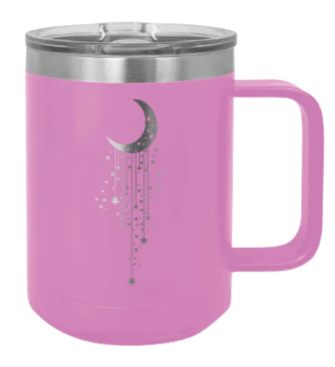 Moon & Stars - 15oz Mug Laser Engraved - Image 7