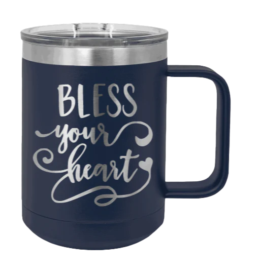Bless Your Heart - 15oz Mug Laser Engraved - Image 9