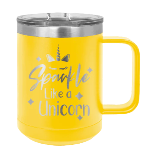 Sparkle Like A Unicorn - 15oz Mug Laser Engraved - Image 17