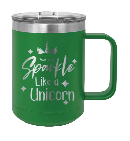 Sparkle Like A Unicorn - 15oz Mug Laser Engraved - Image 5