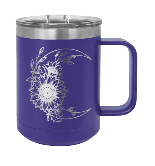 Sunflower Moon - 15oz Mug Laser Engraved - Image 13