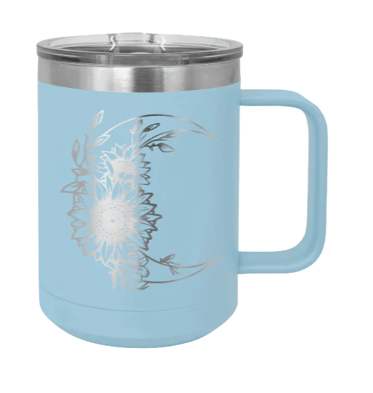 Sunflower Moon - 15oz Mug Laser Engraved - Image 6