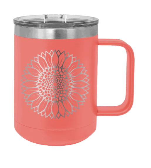 Sunflower - 15oz Mug Laser Engraved - Image 3