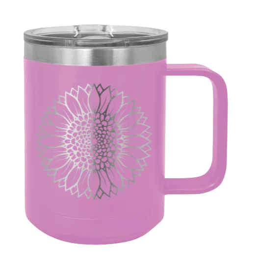 Sunflower - 15oz Mug Laser Engraved - Image 7