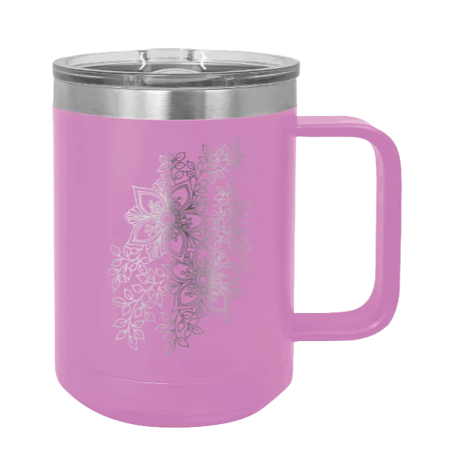 Cherry Blossom  - 15oz Mug Laser Engraved - Image 7