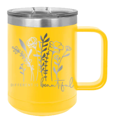 Different Is Beautiful - 15oz Mug Laser Engraved - Image 17