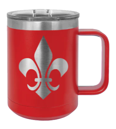 Fleur-de-lis - 15oz Mug Laser Engraved - Image 14