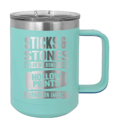 Hollow Points Expand On Impact - 15oz Mug Laser Engraved - Image 15