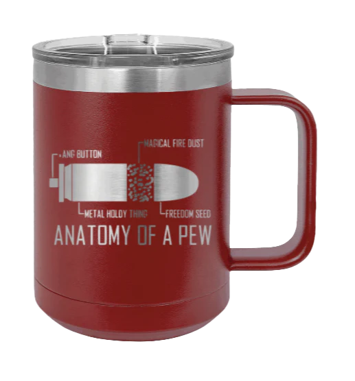Anatony Of A Pew - 15oz Mug Laser Engraved - Image 8
