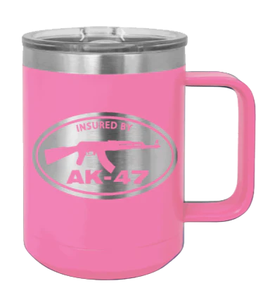 Insured By AK-47 - 15oz Mug Laser Engraved - Image 12