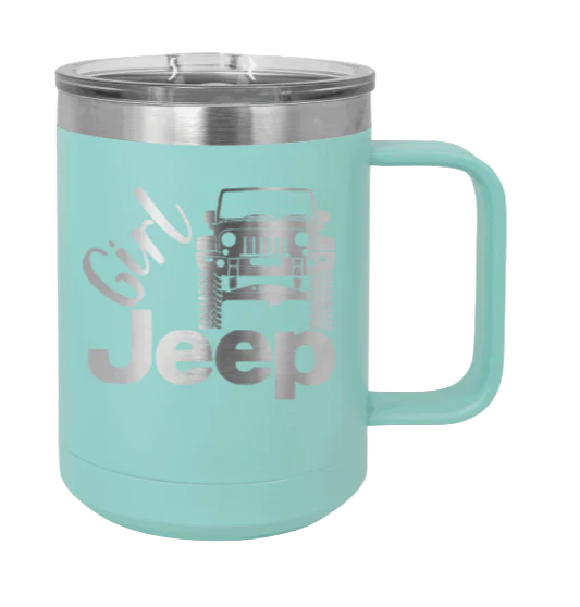 Girl Jeep JK - 15oz Mug Laser Engraved - Image 15