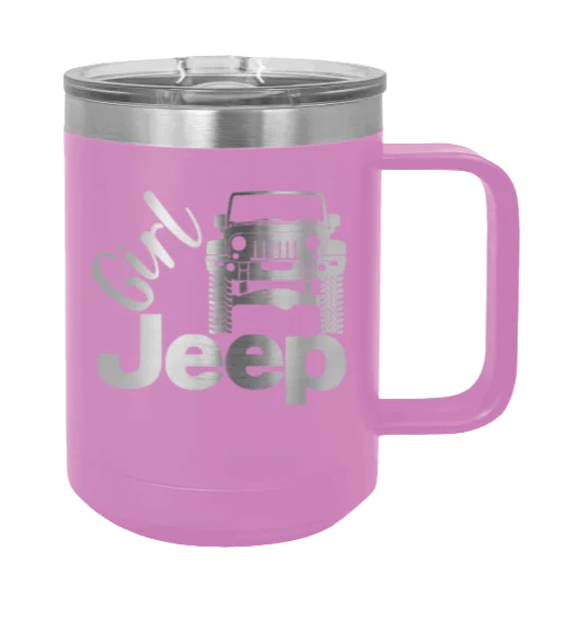 Girl Jeep JK - 15oz Mug Laser Engraved - Image 7
