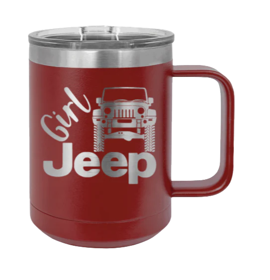 Girl Jeep JK - 15oz Mug Laser Engraved - Image 8