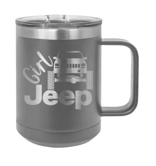 Girl Jeep Cherokee - 15oz Mug Laser Engraved - Image 4