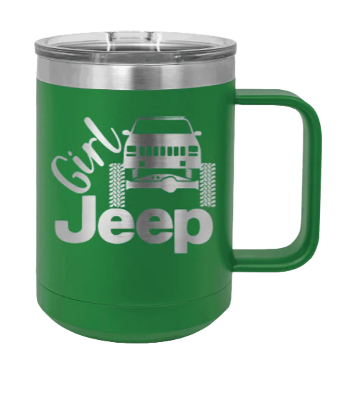 Girl Jeep Cherokee - 15oz Mug Laser Engraved - Image 5