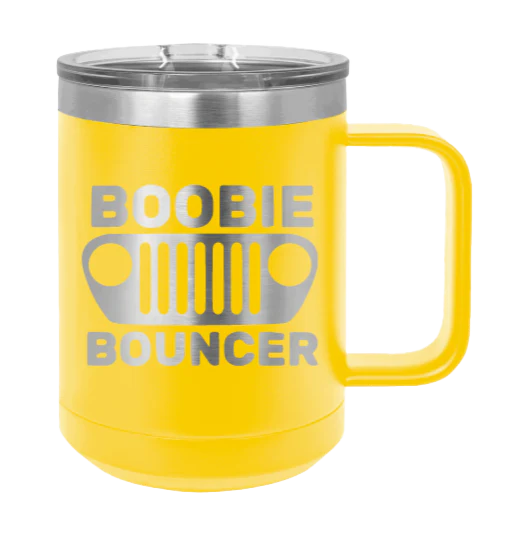 Boobie Bouncer - 15oz Mug Laser Engraved - Image 16