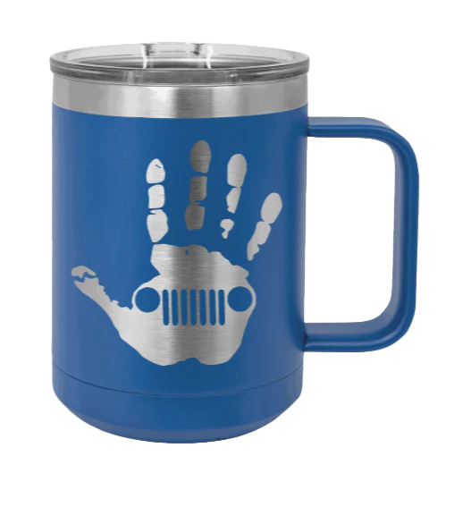 Jeep Wave - 15oz Mug Laser Engraved - Image 2