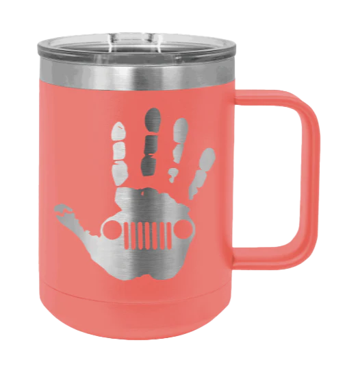Jeep Wave - 15oz Mug Laser Engraved - Image 3