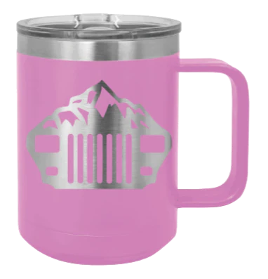 YJ Mountains - 15oz Mug Laser Engraved - Image 7