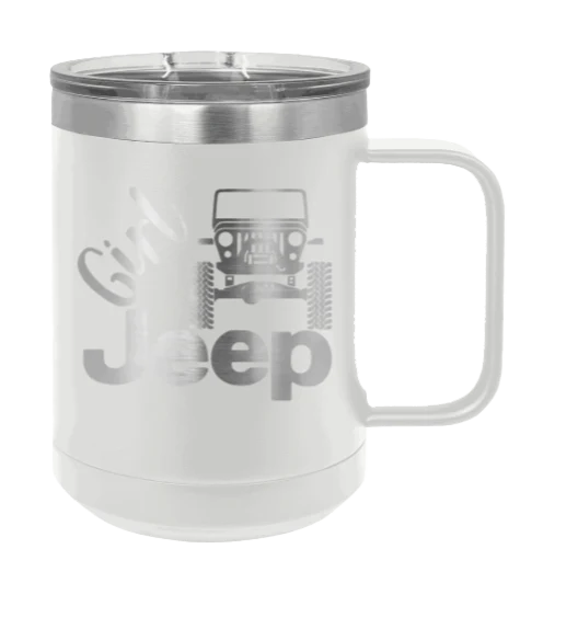 Girl Jeep CJ - 15oz Mug Laser Engraved - Image 16