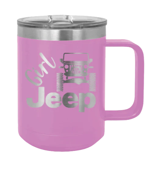Girl Jeep TJ - 15oz Mug Laser Engraved - Image 7