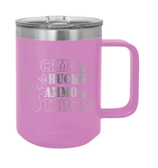 Camo and Bucks - 15oz Mug Laser Engraved - Image 6