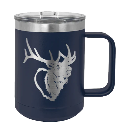 Elk Head - 15oz Mug Laser Engraved - Image 9