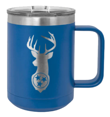 Tristar Deer - 15oz Mug Laser Engraved - Image 2