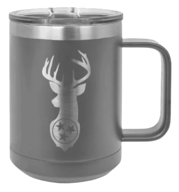 Tristar Deer - 15oz Mug Laser Engraved - Image 4