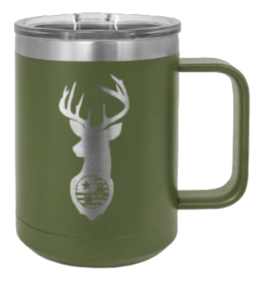 Tristar Flag Deer - 15oz Mug Laser Engraved - Image 10