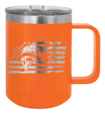 Bass Flag  2 - 15oz Mug Laser Engraved - Image 11
