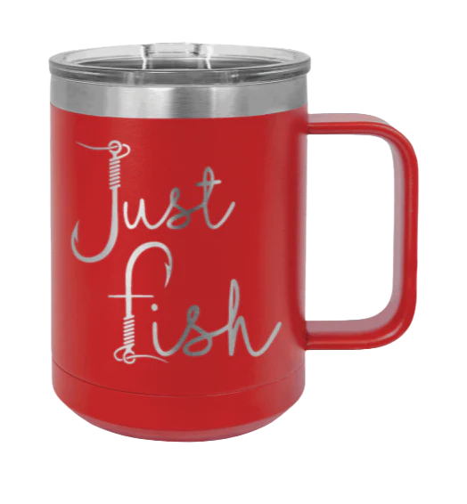 Just Fish - 15oz Mug Laser Engraved - Image 14