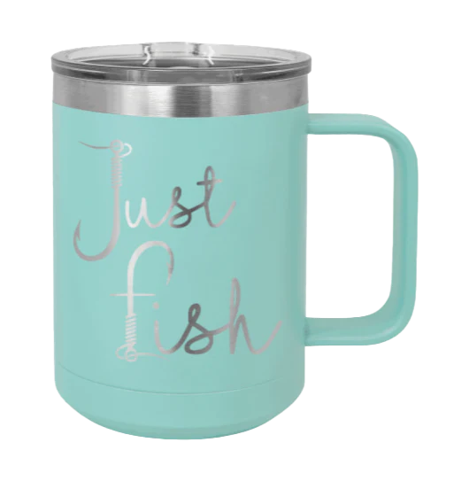 Just Fish - 15oz Mug Laser Engraved - Image 15